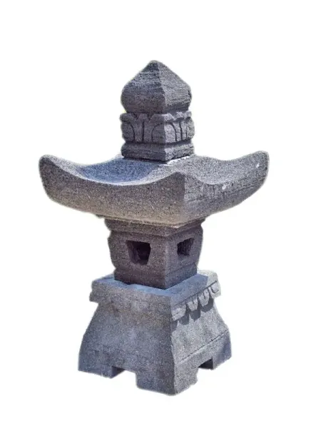 Japanese stone lantern model Pagode, 60 cm H 