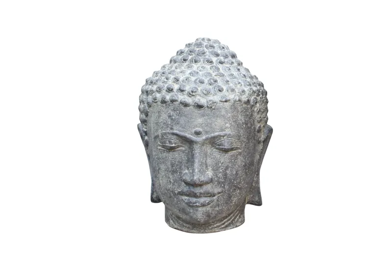 Buddha head, 25 cm H 