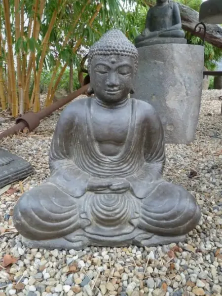 Seated Buddha, Japanese, 40 cm H 