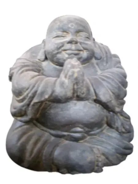 Laughing seated monk 22 cm H 