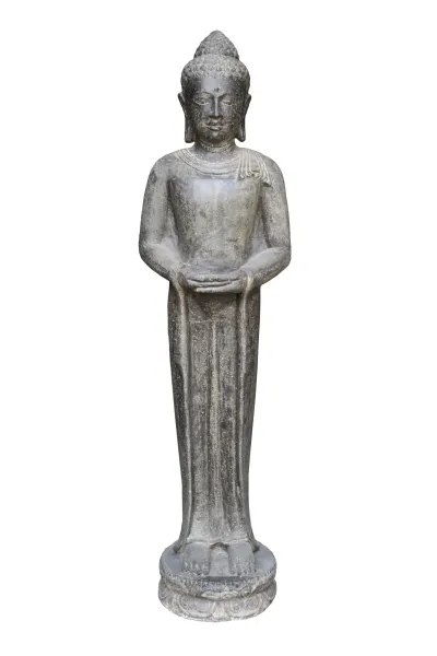 Buddha-Figur, stehend, indisch, 151 cm 