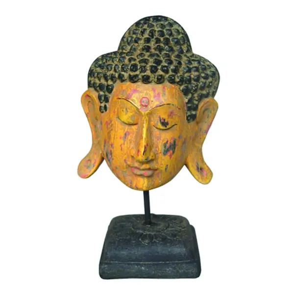 Buddha-Kopf mit Ständer, 22 cm 