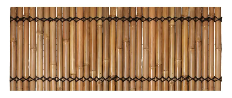 Bambuselement Palettenabdeckung, starr, gelb-braun (Apus), mit Zierseil. Durchmesser 3-5cm 83 x 32 cm Höhe. 