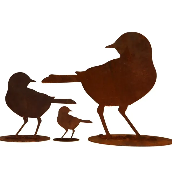 Amsel „Blackbird“, auf Platte, nach hintend schauend 