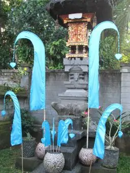 Original Balifahne, aquamarine, inkl. 2teiligem Fahnenstab. Das Komplettset ist in den Größen 120 cm und 200 cm erhältlich. 