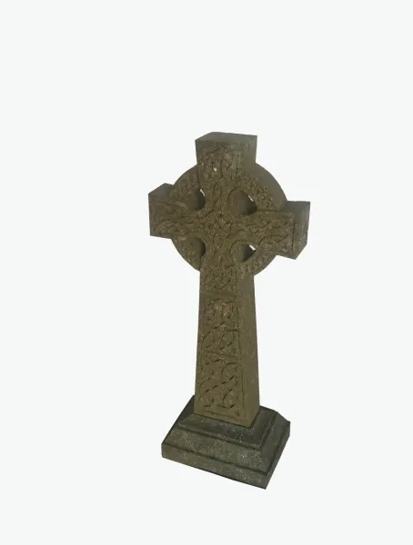 Keltisches Kreuz, zweiteilig, 75 cm H 