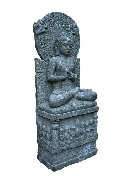 Buddha-Figur, sitzend, Museumsreplikat, ca. 140 cm 