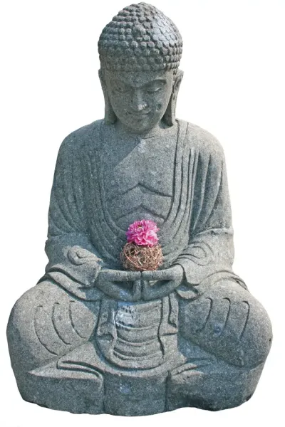 Buddha-Figur, sitzend, japanisch, 100 cm 