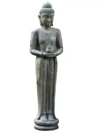 Stehender Buddha, 120cm hoch, antikisiert 