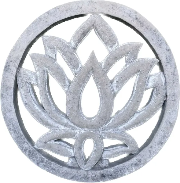 Lotus - Plaque - Lotus flower, Ø 30 cm | cast stone 