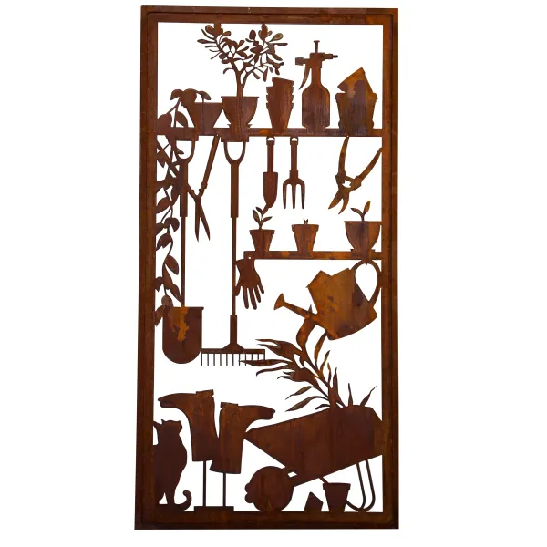 "Gartenschuppen" Paravent, 200 x 100 cm 