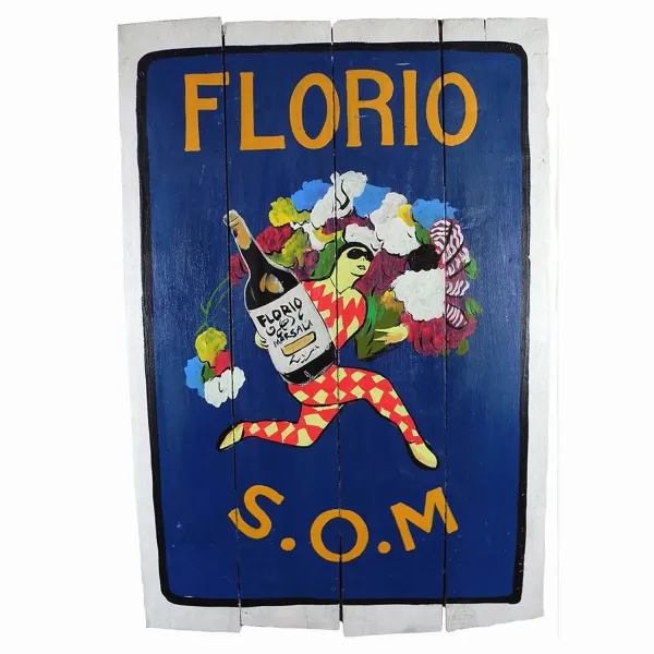 Hand painted sign "Florio S.O.M." 