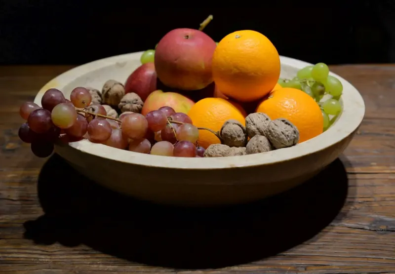 marble bowl - slide. 40 cm - smooth outside 
