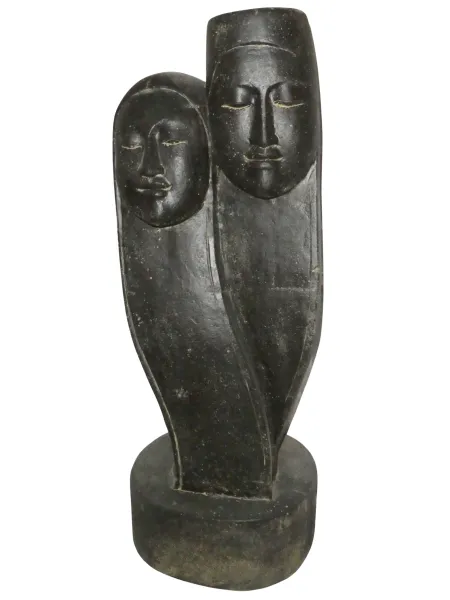 Pair, abstract sculpture, 90 cm H 