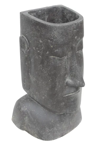 Abstract head as plant pot, 50 cm H 