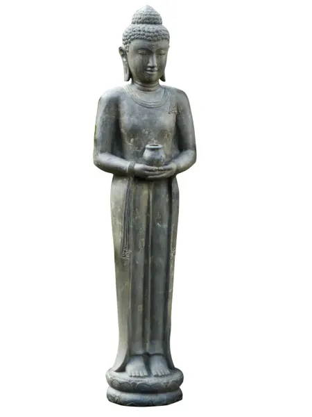 Buddha-Figur, stehend, indisch, 190 cm 