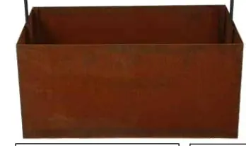 3 mm Topf mit Paravent Halterung 100 x 40 x 40 cm 