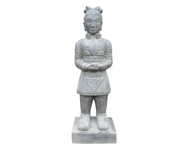 Kneeling Chinese warrior, 100 cm 