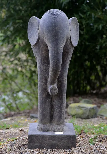 Elefant als Skulptur, ca. 90 cm hoch 