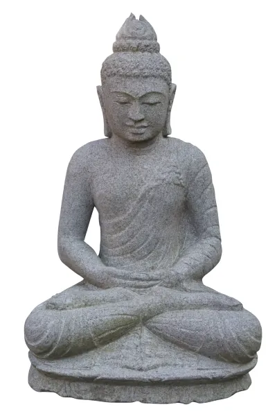 Buddha-Figur, sitzend, „Meditation“, indisch, 60 cm 