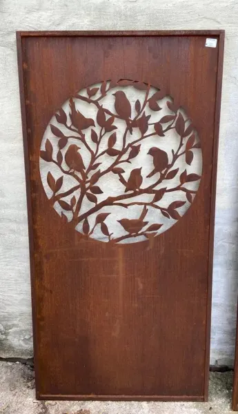 "Vögel in der Hecke" Paravent, 200 x 100 cm 