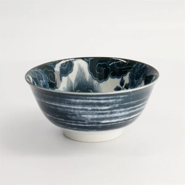 Japonism Lion Tayo Bowl 14.7x6.9cm 500ml Black YW- 