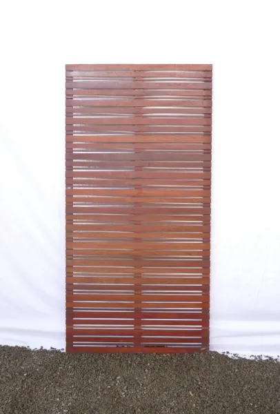 Gartenzaun Koh Samui 90 x 180 cm aus Hartholz Merbau 